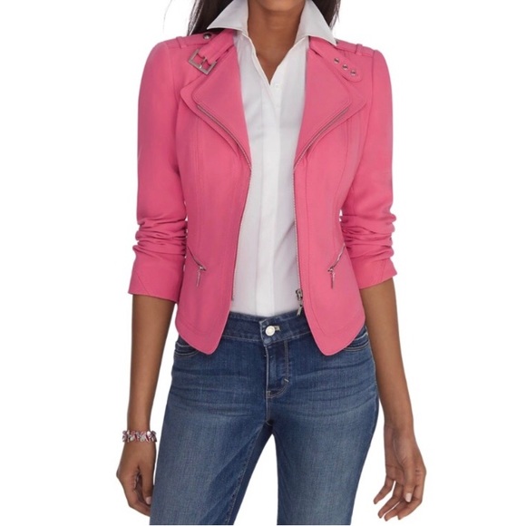 White House Black Market Jackets & Blazers - 🎉HP🎉White House Black Market Moto Jacket - Adorbs!